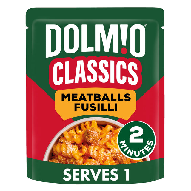 Dolmio Classics Meatballs Fusilli Pasta Ready Meal 250 g