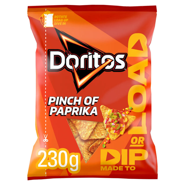 Doritos Dip Or Load Pinch Of Paprika Sharing Crisps 230 g
