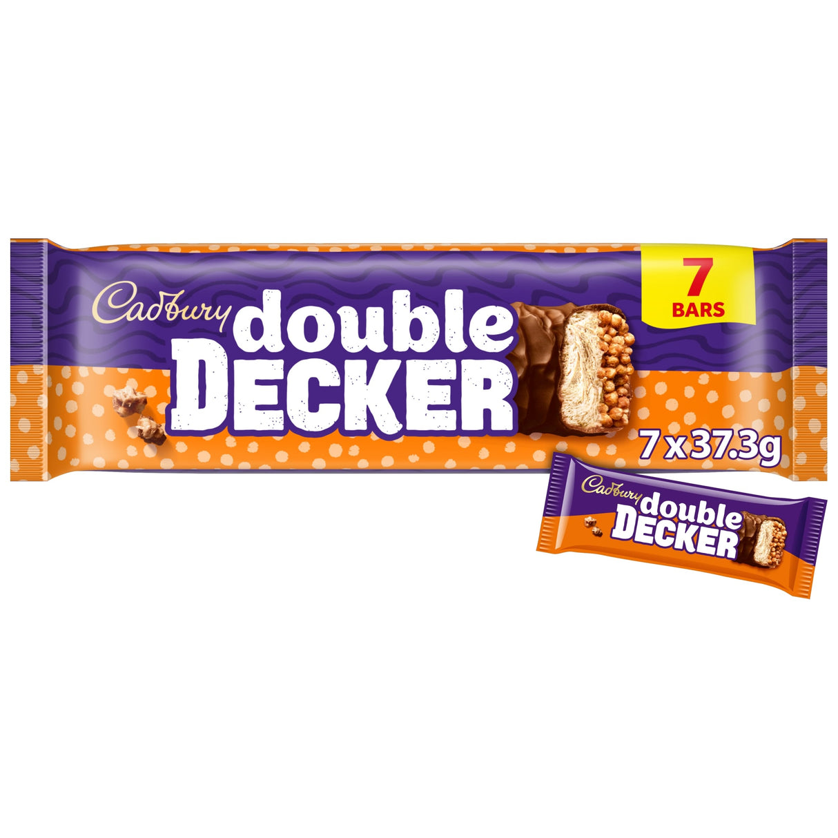 Double Decker Chocolate Nougat Bar Multi-Pack 7 Pack 7 x 37.3 g