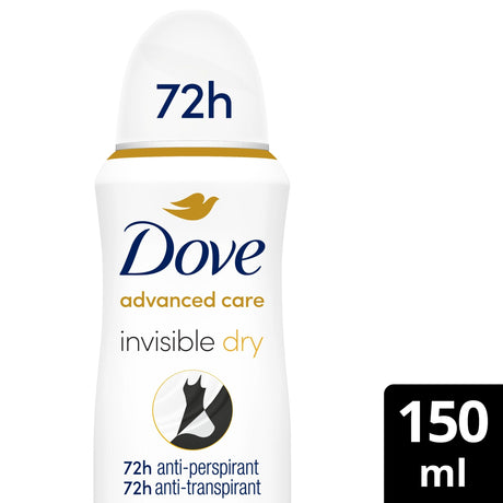 Dove Advanced Care Invisible Dry 72 Hour Anti-Perspirant Deodorant 150 ml