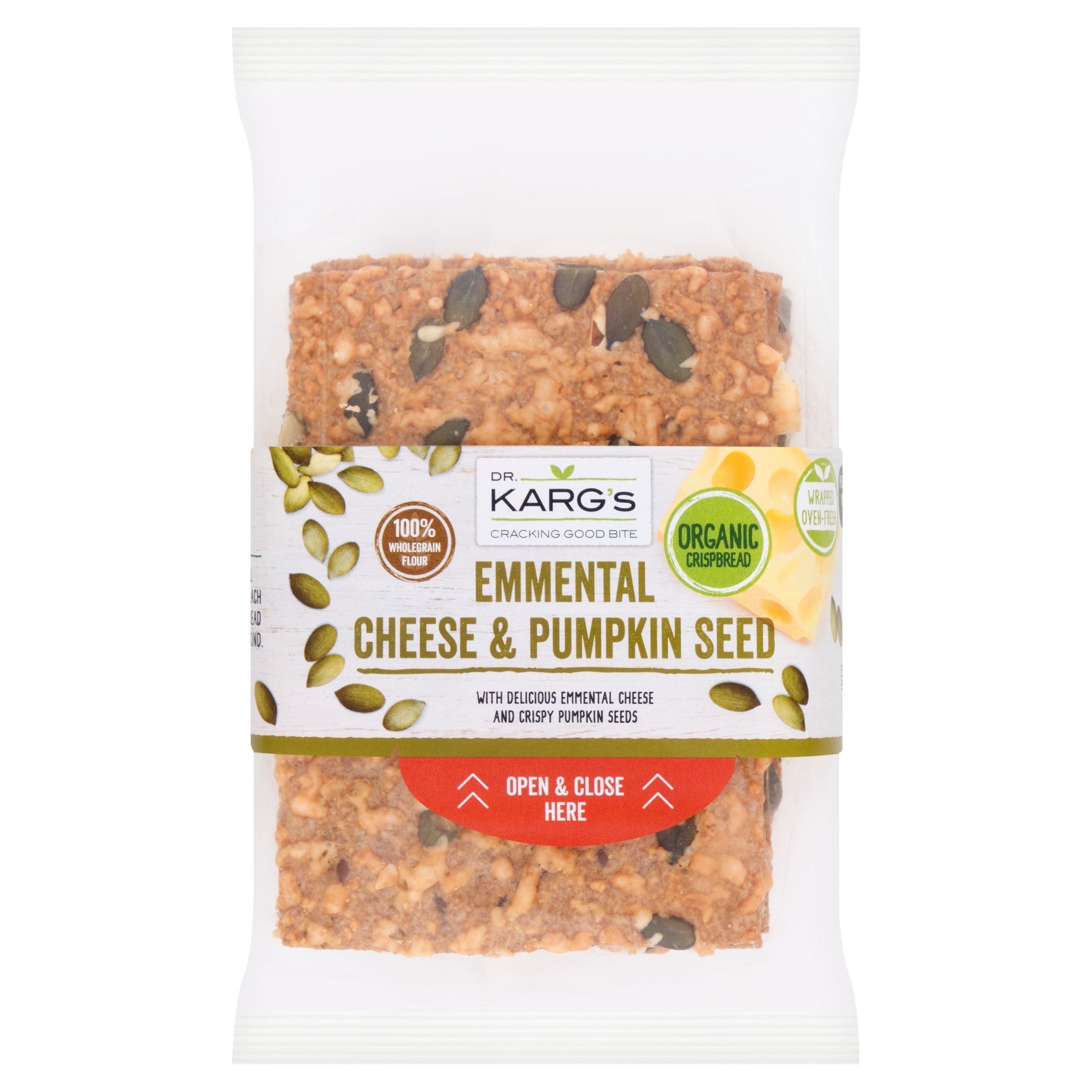 Dr. Karg's Organic Crispbread Emmental Cheese & Pumpkin Seed 200 g