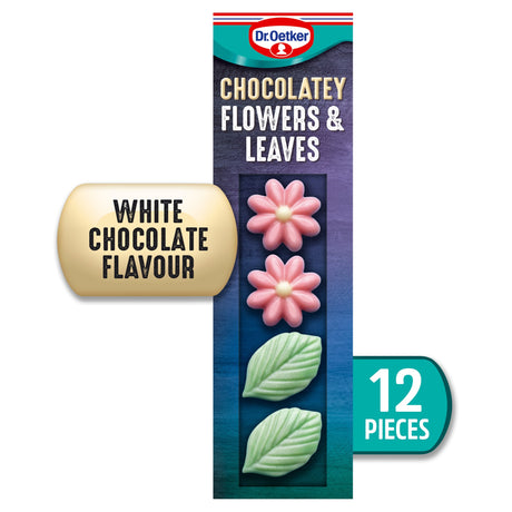 Dr. Oetker 11 White Chocolate Flowers & Leaves 11 g