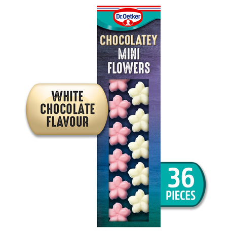 Dr. Oetker 36 White Chocolatey Mini Flowers 13 g