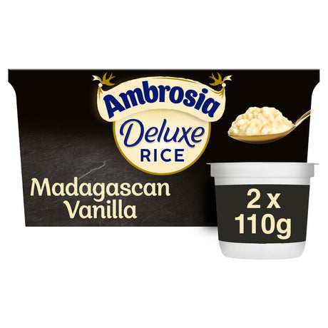 Ambrosia Deluxe Rice Pudding Madagascan Vanilla 2 x 110 g
