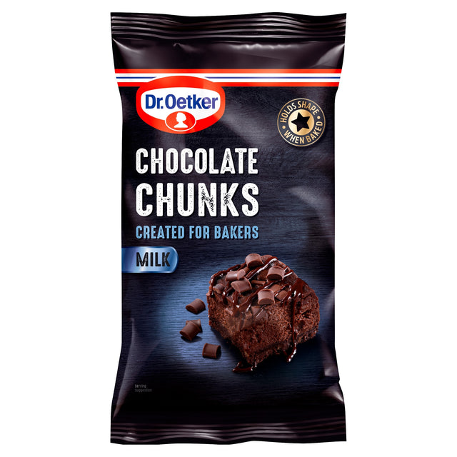 Dr. Oetker Milk Chocolate Chunks 100 g