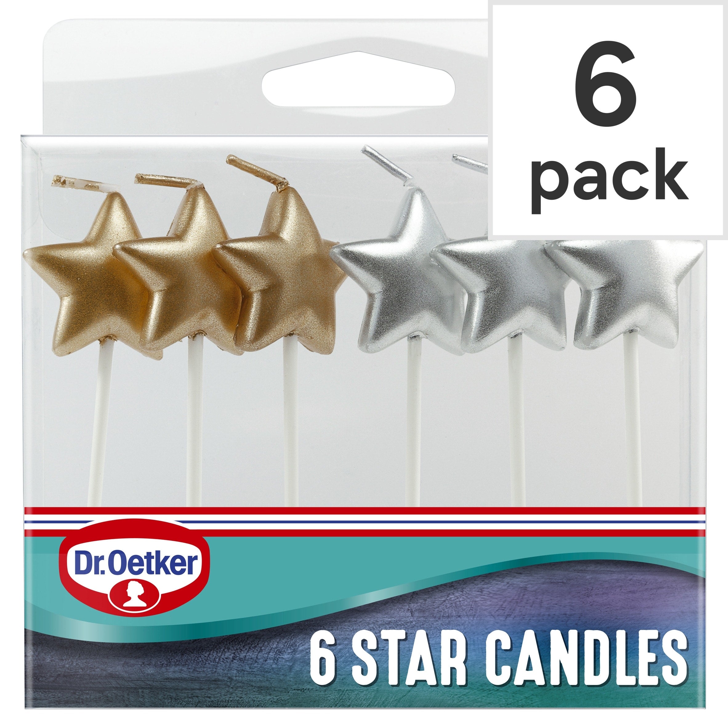 Dr. Oetker Star Candles 6 Pack