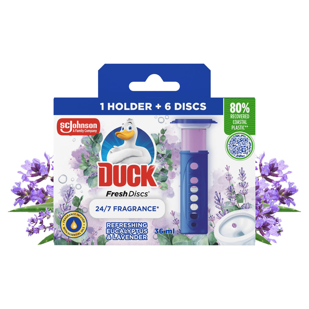 Duck Starter Kit Fresh Discs Lavender & Eucalyptus 36 ml
