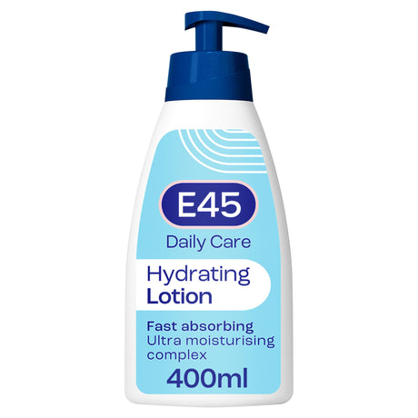 E45 Daily Moisturiser Body Lotion For Dry & Sensitive Skin 400 ml