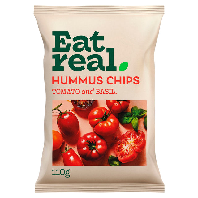 Eat Real Hummus Chips Tomato & Basil 110 g