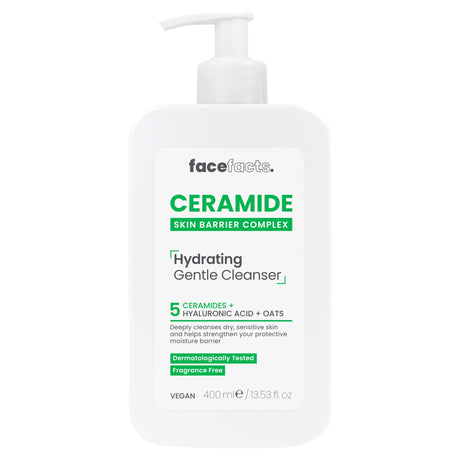Face Facts Ceramide Skin Barrier Complex Hydrating Gentle Cleanser 400 ml