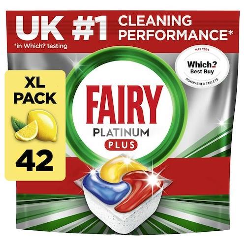 Fairy Platinum Plus All In One Lemon Dish Washer Tablets 651 g x42