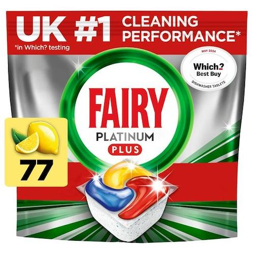 Fairy Platinum Plus Lemon Dish Washer Tablets 1194 g x77