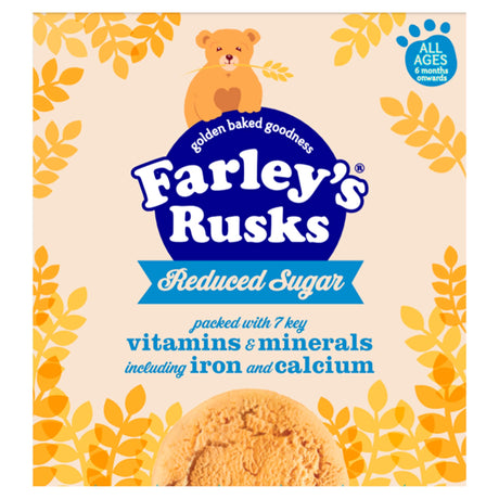 Farleys Rusks Reduced Sugar Baby Food Snack 300 g