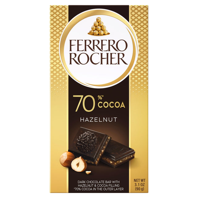 Ferrero Rocher Hazelnut & Dark 70% Choclate Bar 90 g