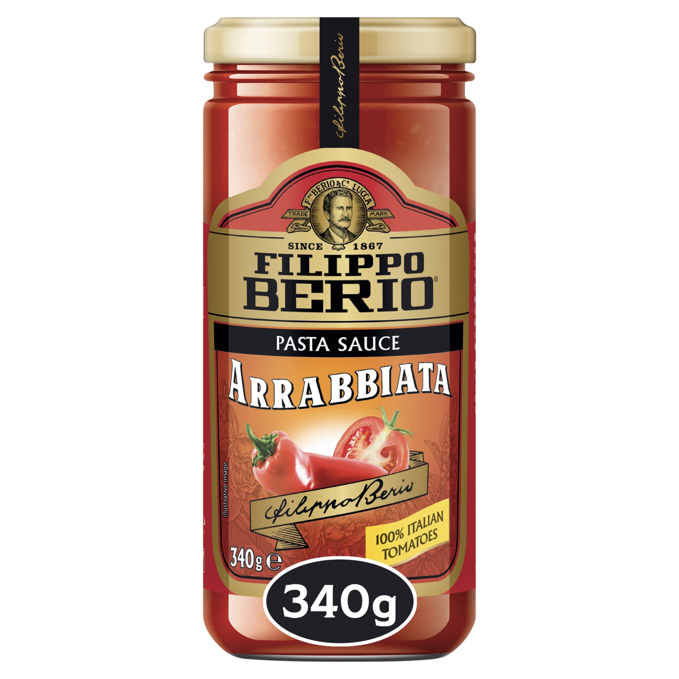 Filippo Berio Arrabbiata Pasta Sauce 340 g