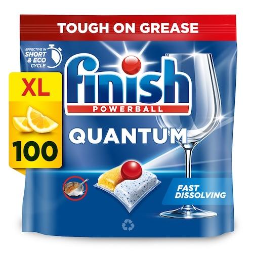 Finish Quantum All In One 100 Dish Washer Tablets Lemon 1040 g