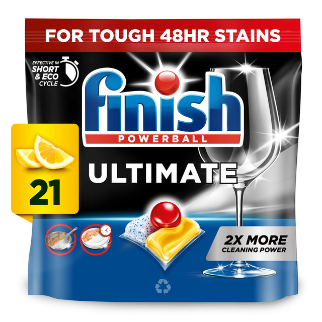 Finish Ultimate All In One 21 Dish Washer Tablets Lemon 270.9 g