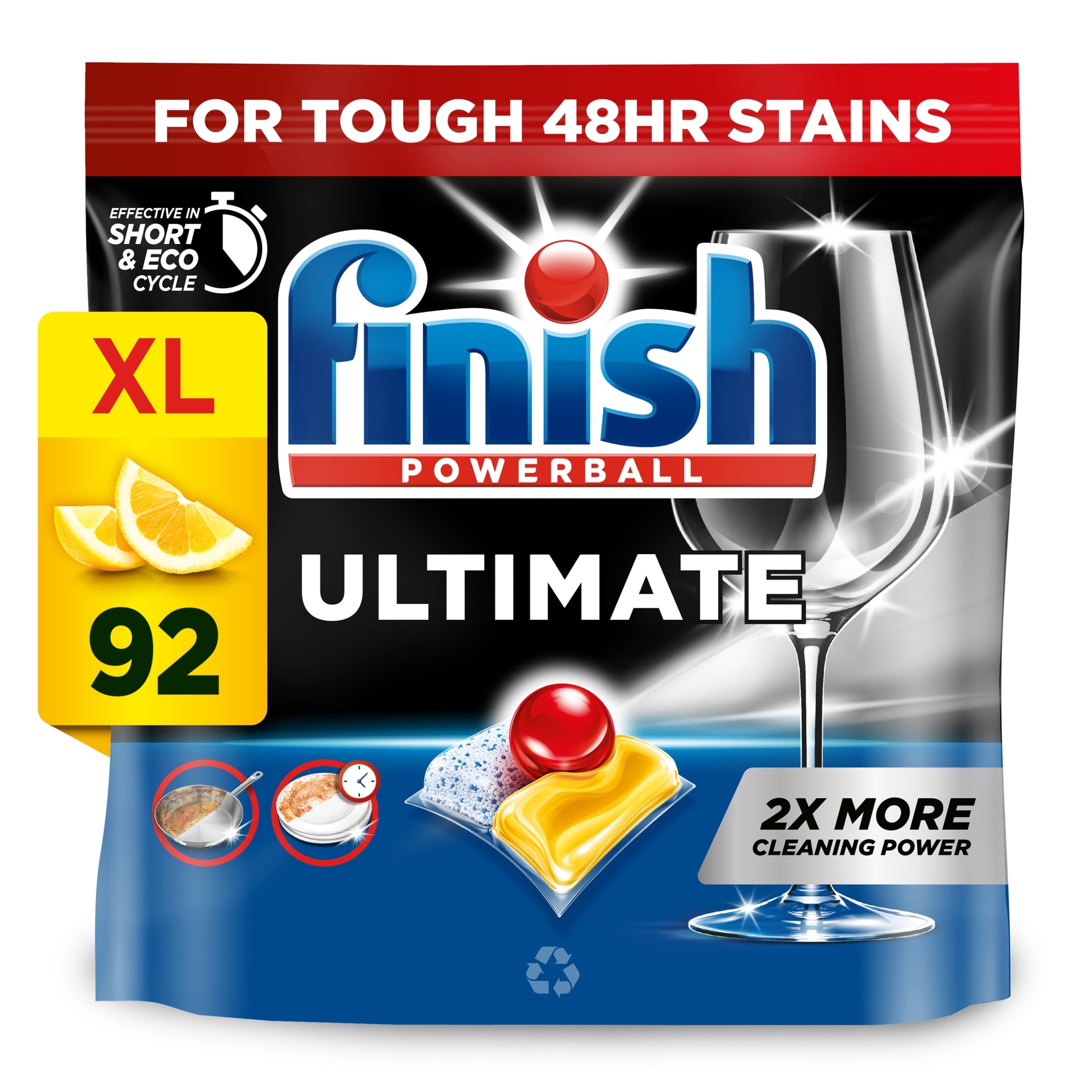 Finish Ultimate All In One Dish Washer Tablets Lemon 9x2 1186.8 g