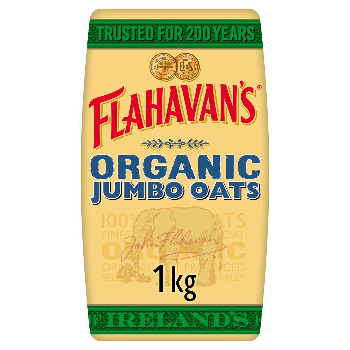 Flahavan's Irish Organic Jumbo Oats 1 kg
