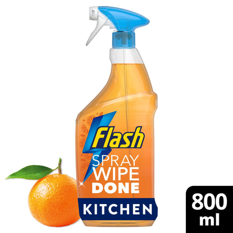 Flash Spray Wipe Done Kitchen Bright Mandarin 800 ml