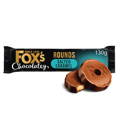 Fox's Fabulous Chocolatey Salted Caramel Rounds 130 g