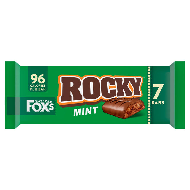 Fox's Rocky Mint Milk Chocolate Biscuit Bars 7 x 19.75 g
