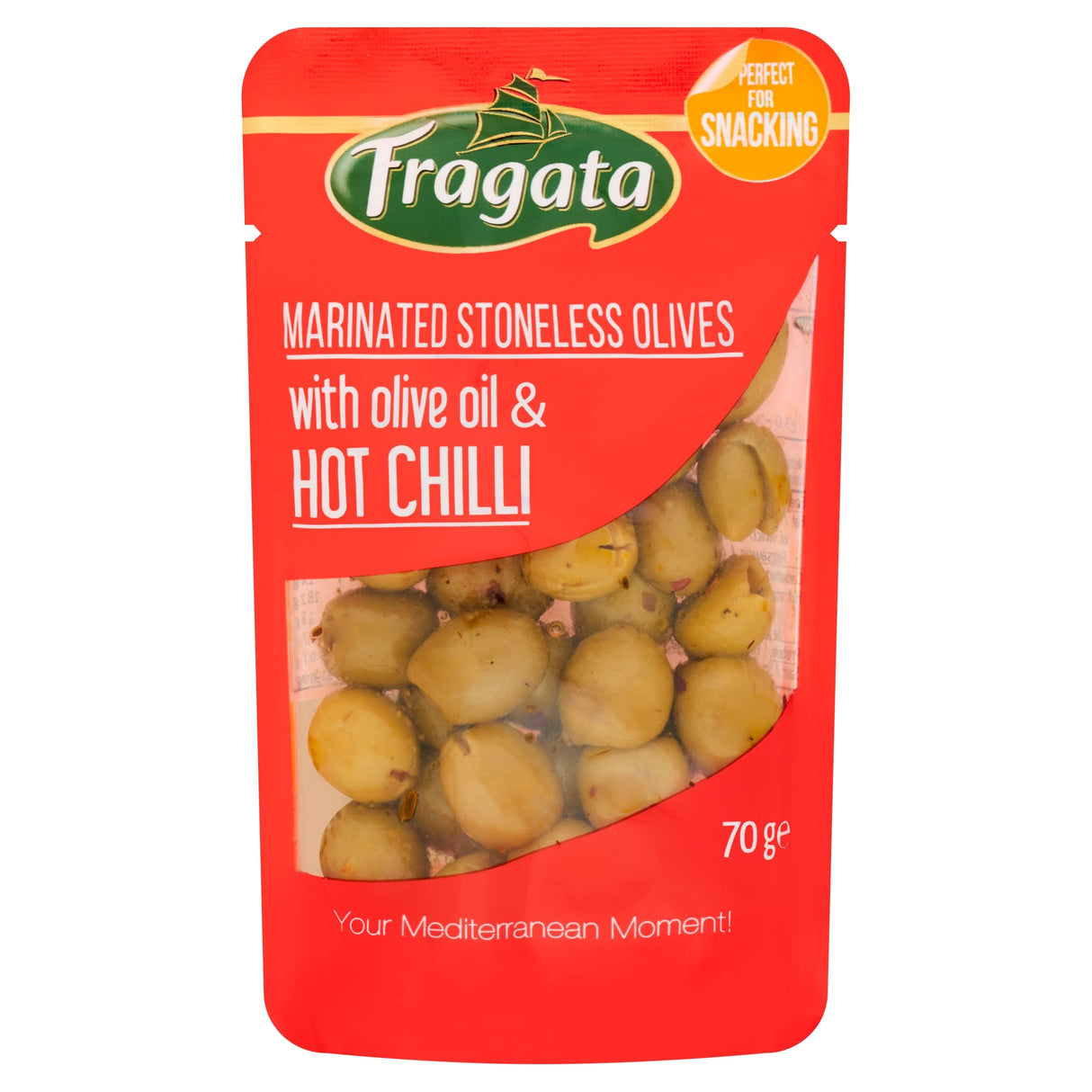 Fragata Marinated Stoneless Olives With Olive Oil & Hot Chilli 70 g
