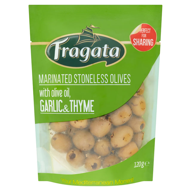Fragata Marinated Stoneless Olives With Olive Oil Garlic & Thyme 120 g