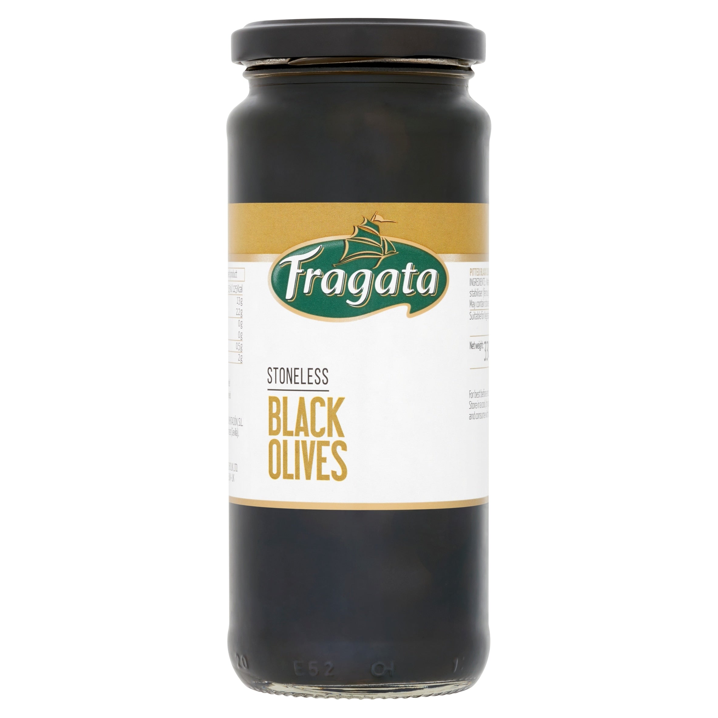 Fragata Stoneless Black Olives 330 g
