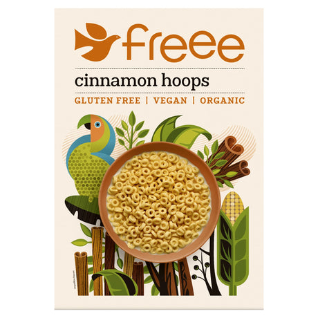 Freee Organic Vegan Cinnamon Hoops Gluten Free 300 g