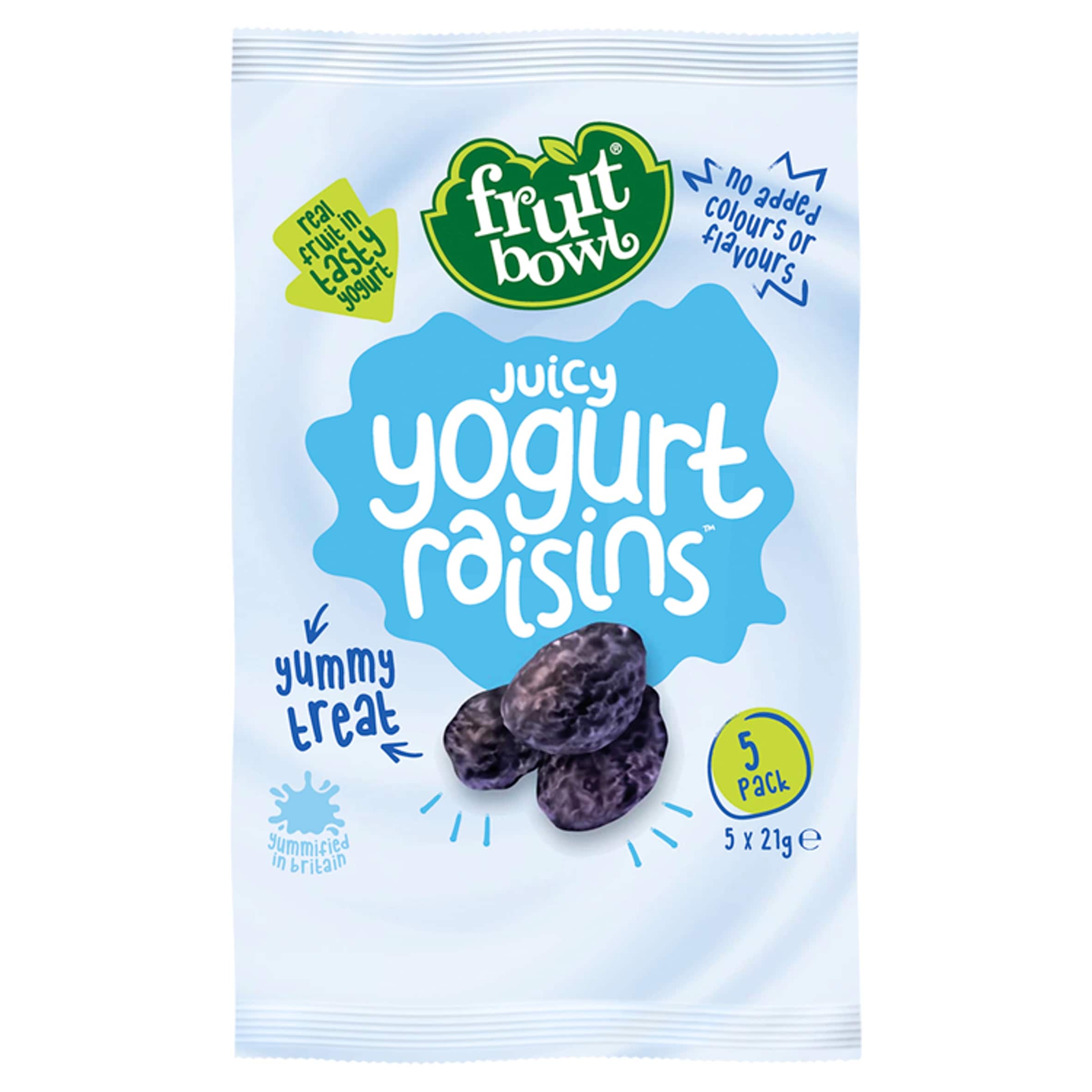 Fruit Bowl Juicy Yogurt Raisins 5 x 21 g