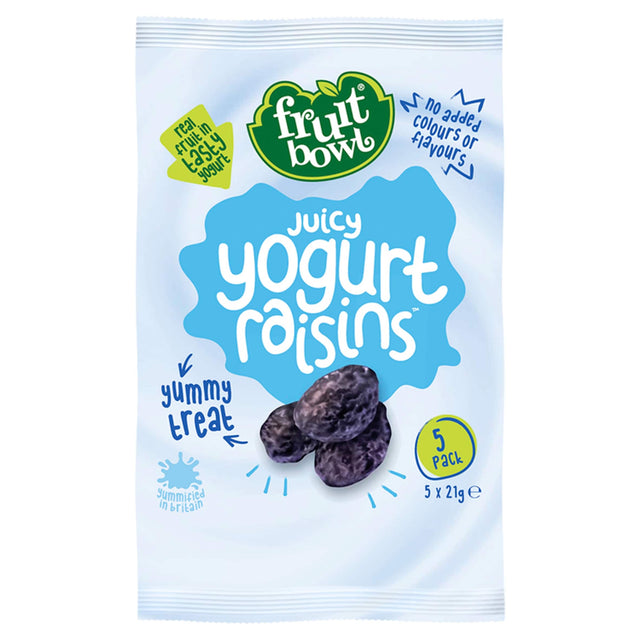 Fruit Bowl Juicy Yogurt Raisins 5 x 21 g