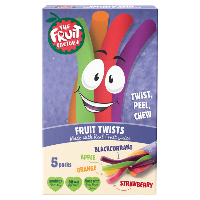 Fruit Factory 4 Flavour Fruit Twists 5 x 18 g