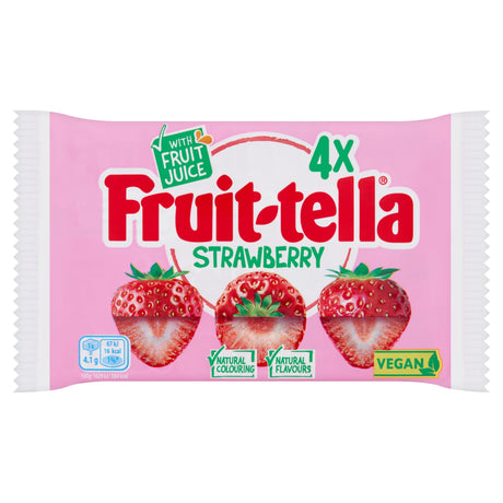 Fruit-Tella Strawberry Vegan 4 x 41 g