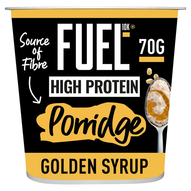 Fuel10K High Protein Golden Syrup Porridge Oat Cereal Pot 70 g