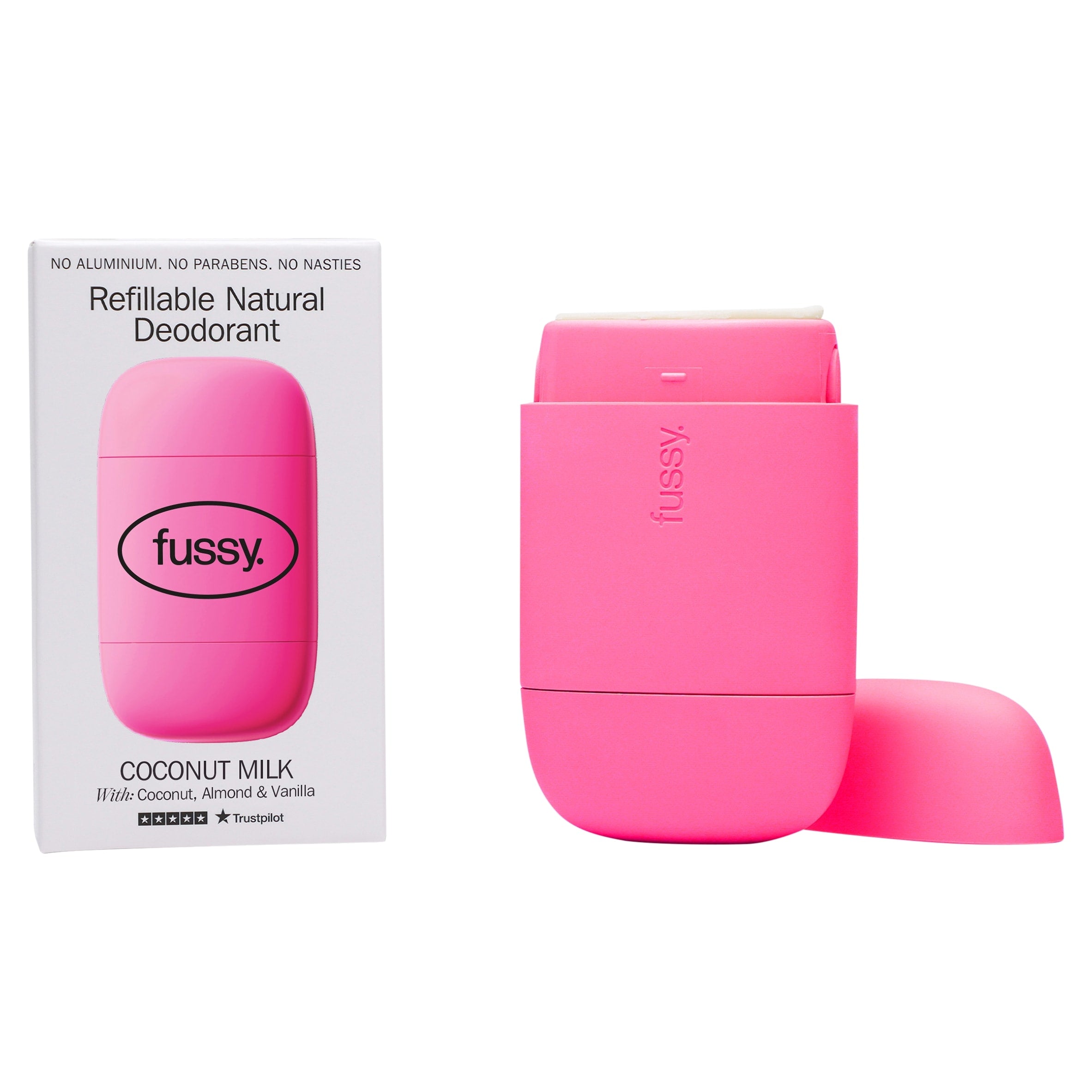 Fussy Refillable Natural Deodorant Coconut Milk 40 g