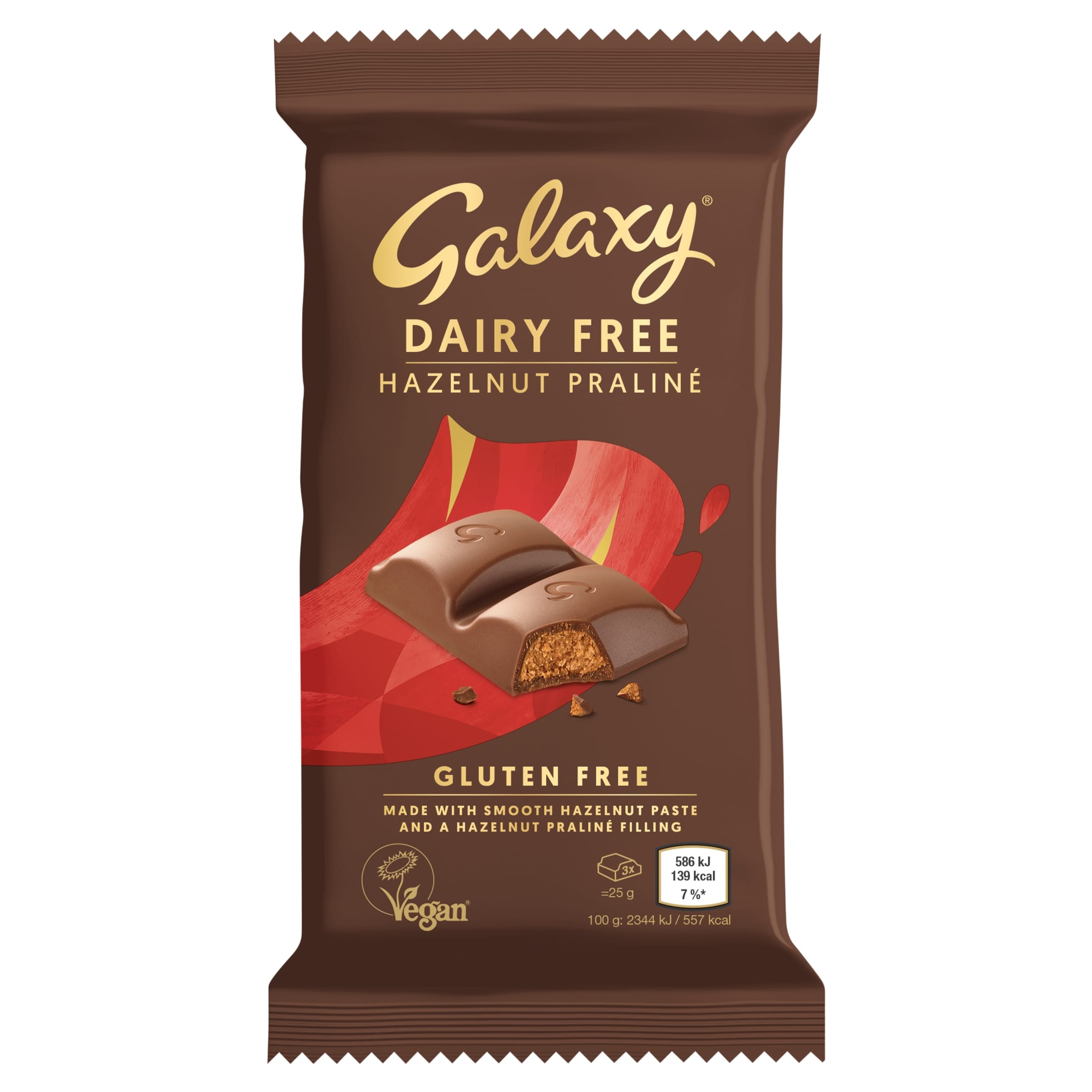 Galaxy Dairy-Free Hazelnut Praline 100 g