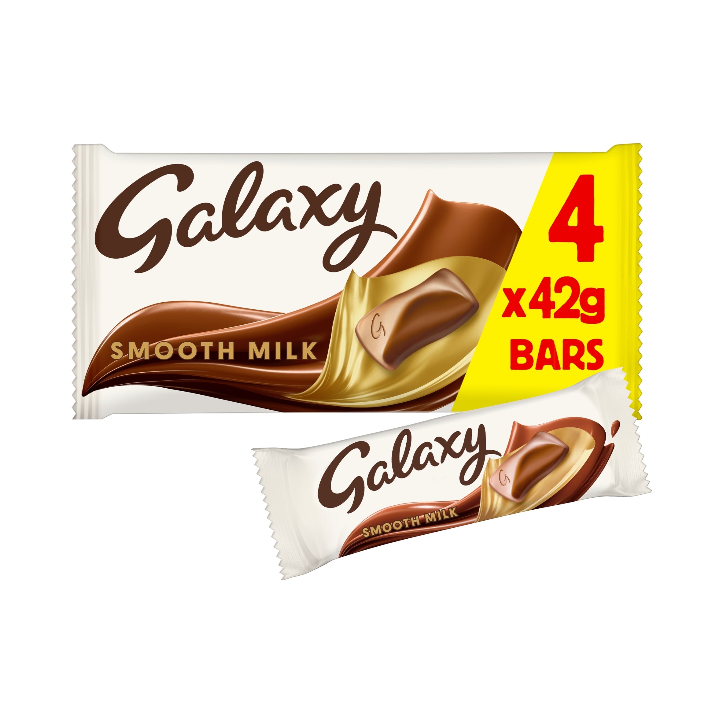 Galaxy Smooth Milk Chocolate Bars Multi-Pack 4 x 42 g