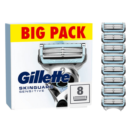Gillette SkinGuard Sensitive Men's Razor Blades Refills 8 Pack