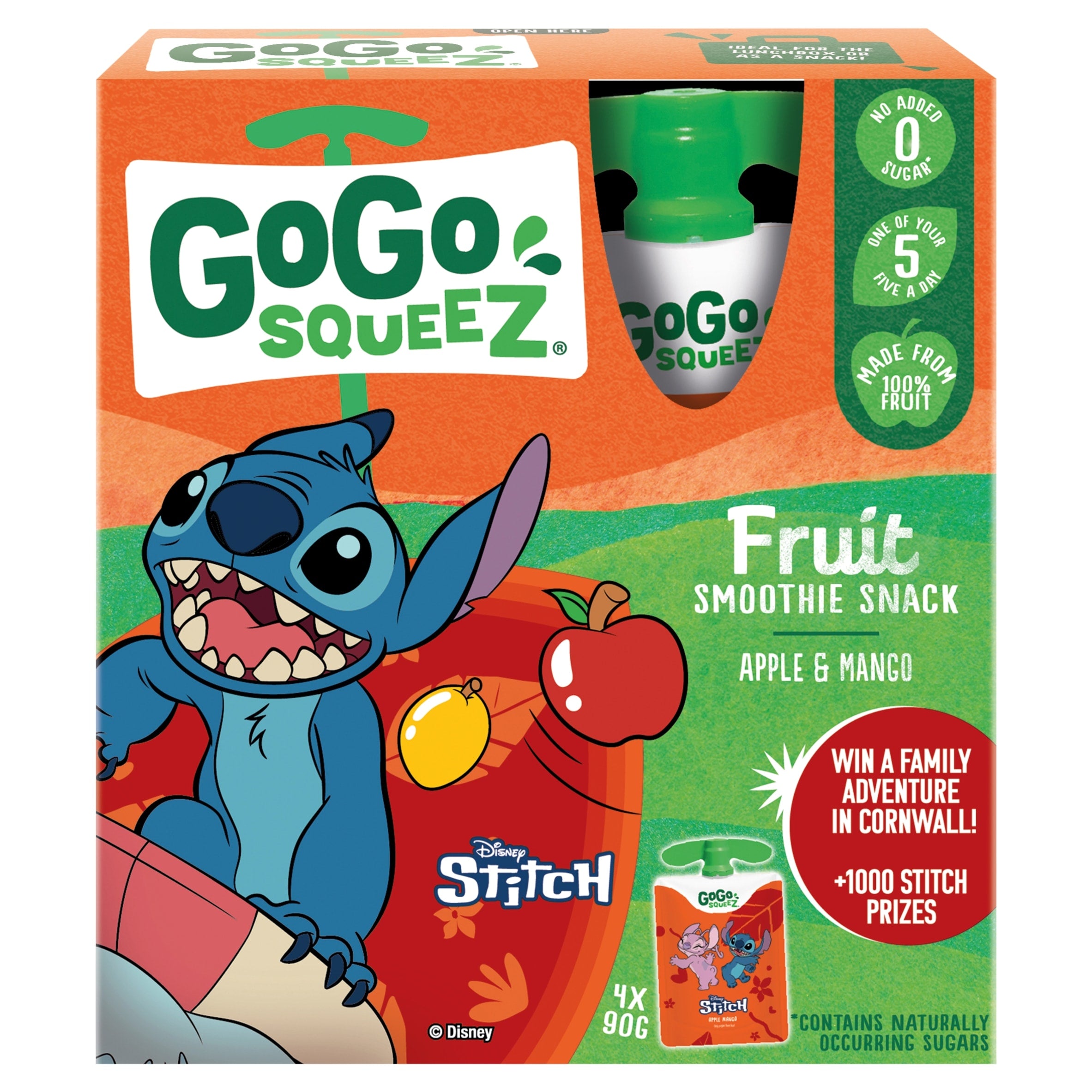 GoGo Squeez Fruit Snack Apple Mango 4 x 90 g