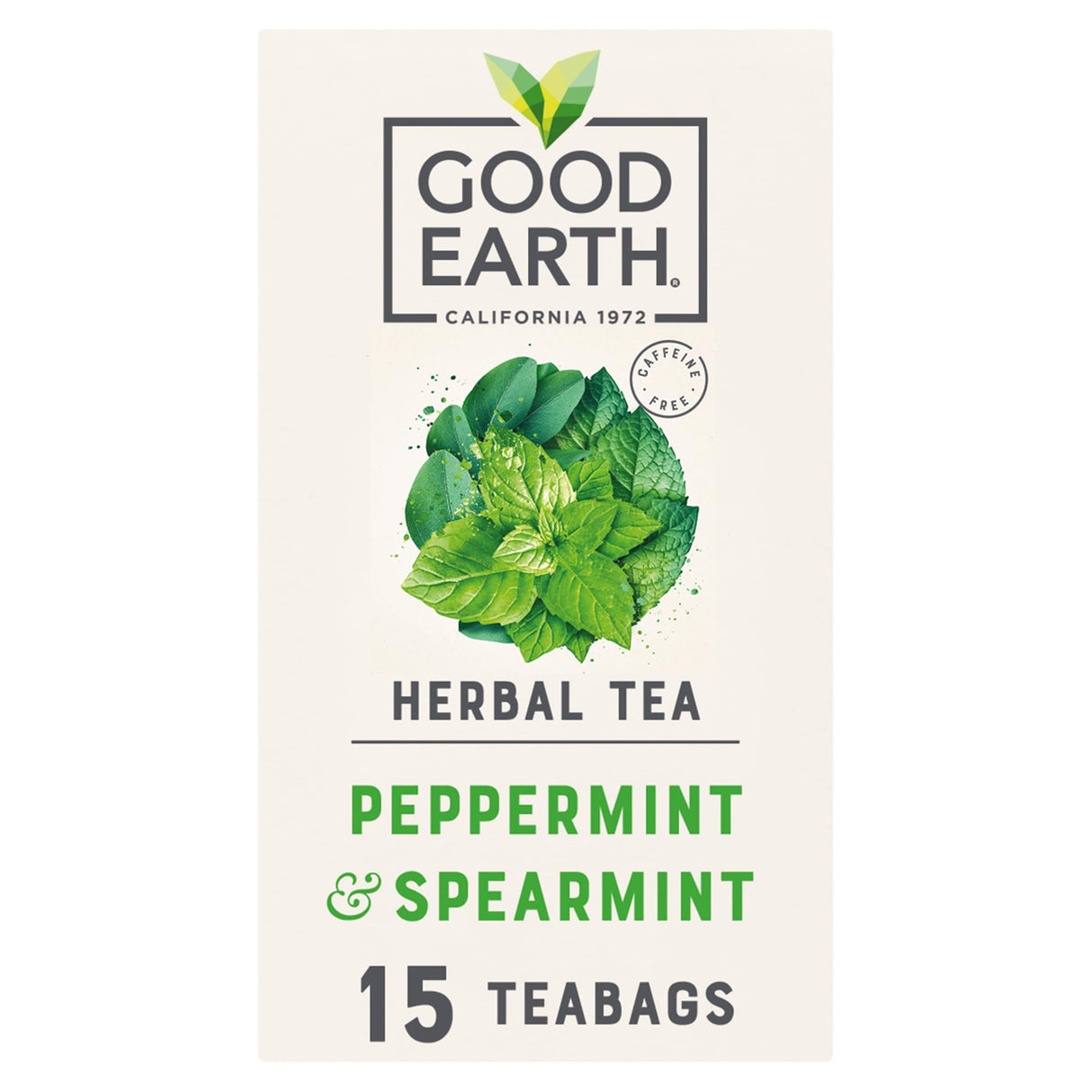 Good Earth Herbal Tea Peppermint Spearmint 15 Tea Bags 27 g