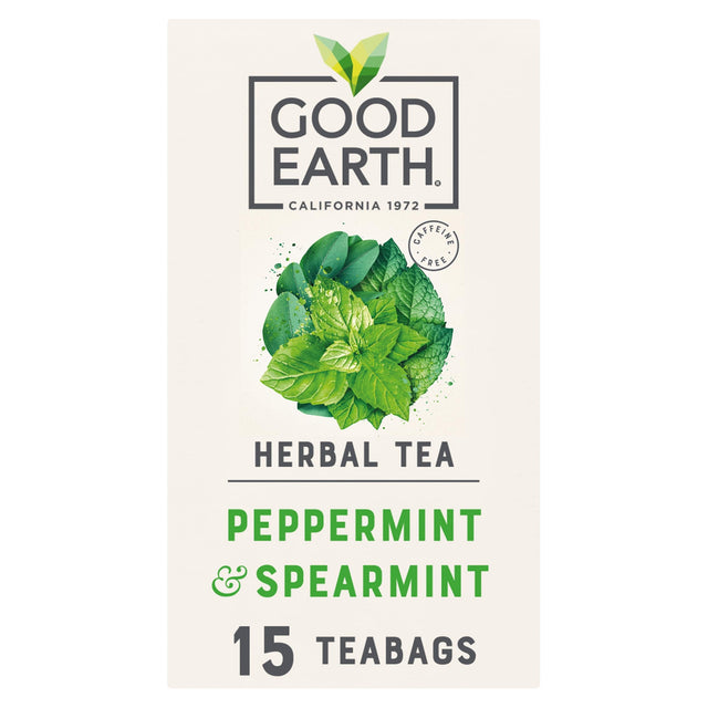 Good Earth Herbal Tea Peppermint Spearmint 15 Tea Bags 27 g