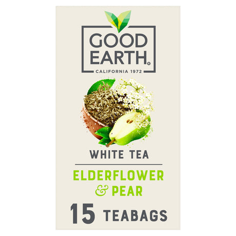 Good Earth White Tea Elderflower & Pear 15 Tea Bags 18 g