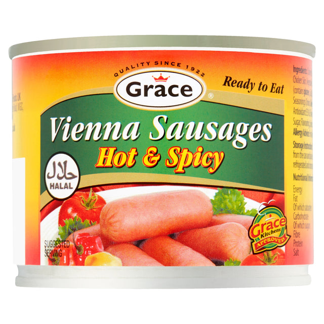 Grace Halal Vienna Sausages Hot & Spicy 200 g
