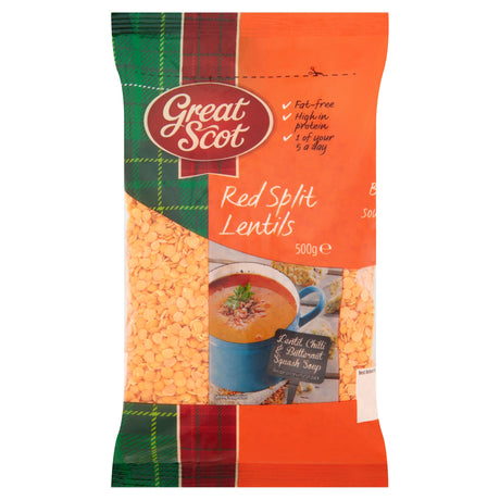 Great Scot Red Split Lentils 500 g