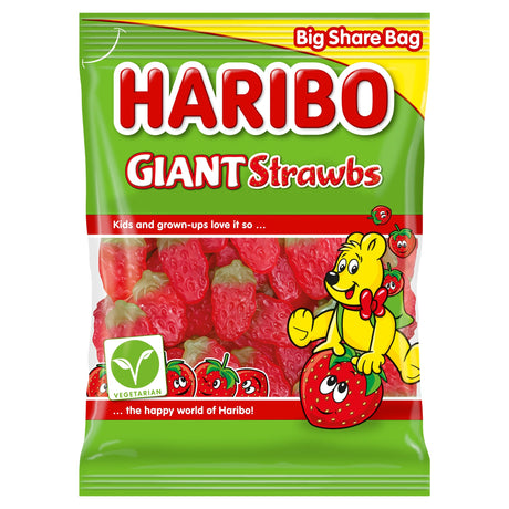 Haribo Giant Strawbs 400 g Bags