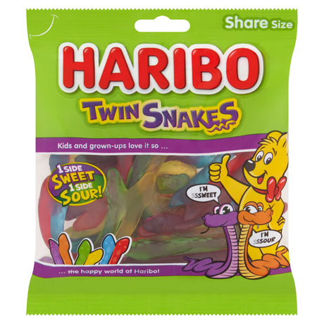 Haribo Twin Snakes Fruit Flavour Gum 175 g