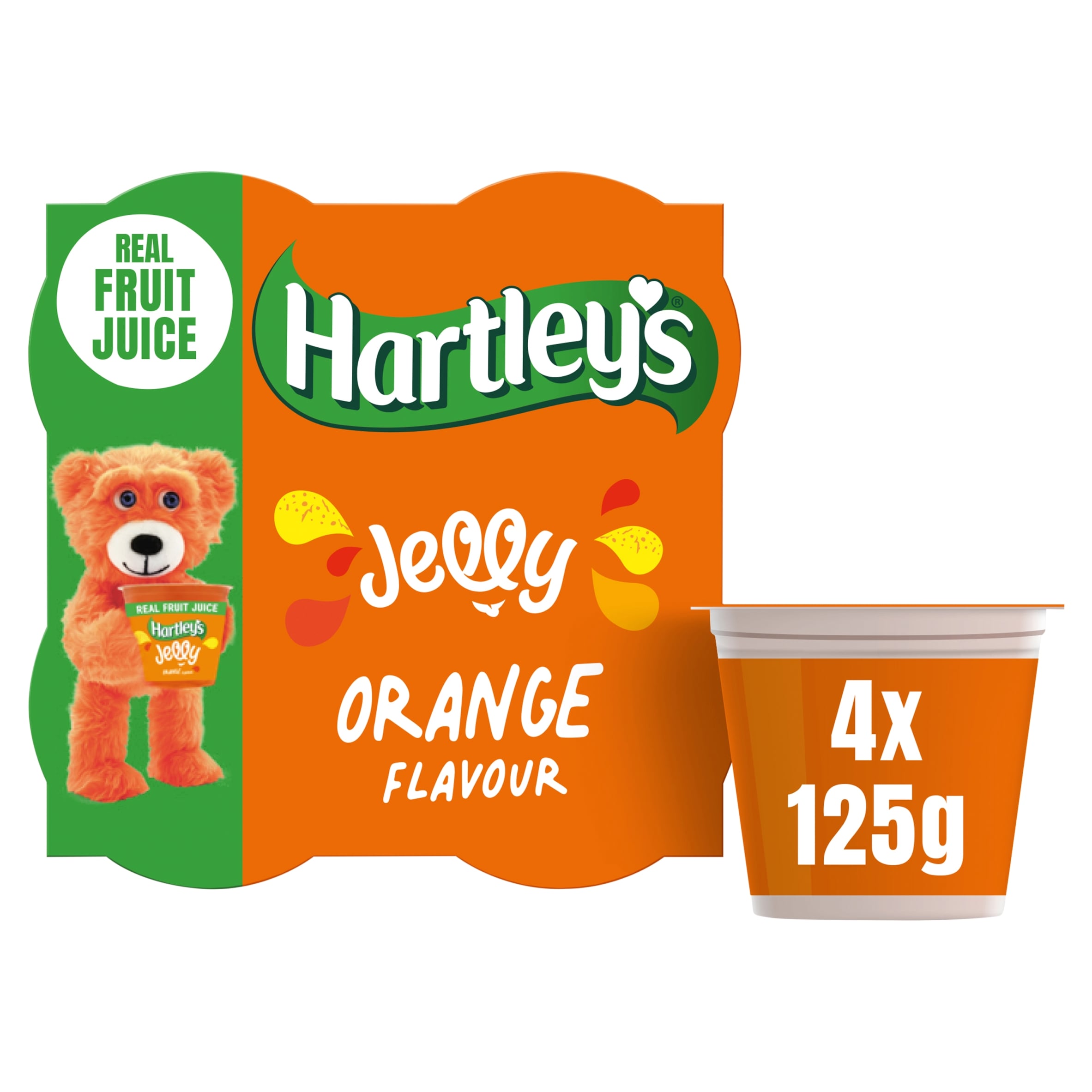 Hartley's Orange Flavour Jelly 4 x 125 g