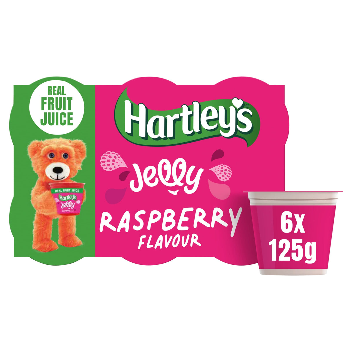 Hartley's Raspberry Flavour Jelly 6 x 125 g
