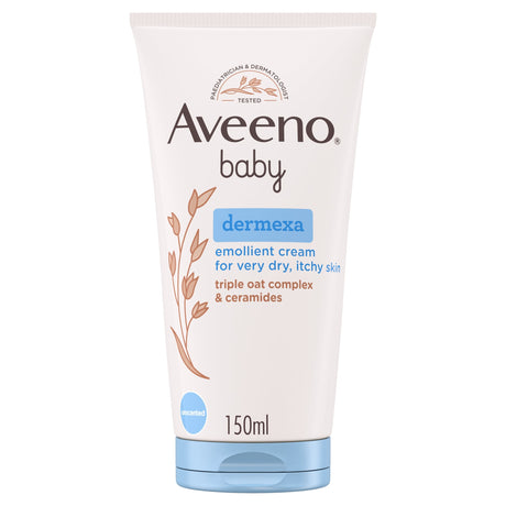 Aveeno Baby Dermexa Emollient Cream Baby Lotion Dry & Itchy Skin 150 ml